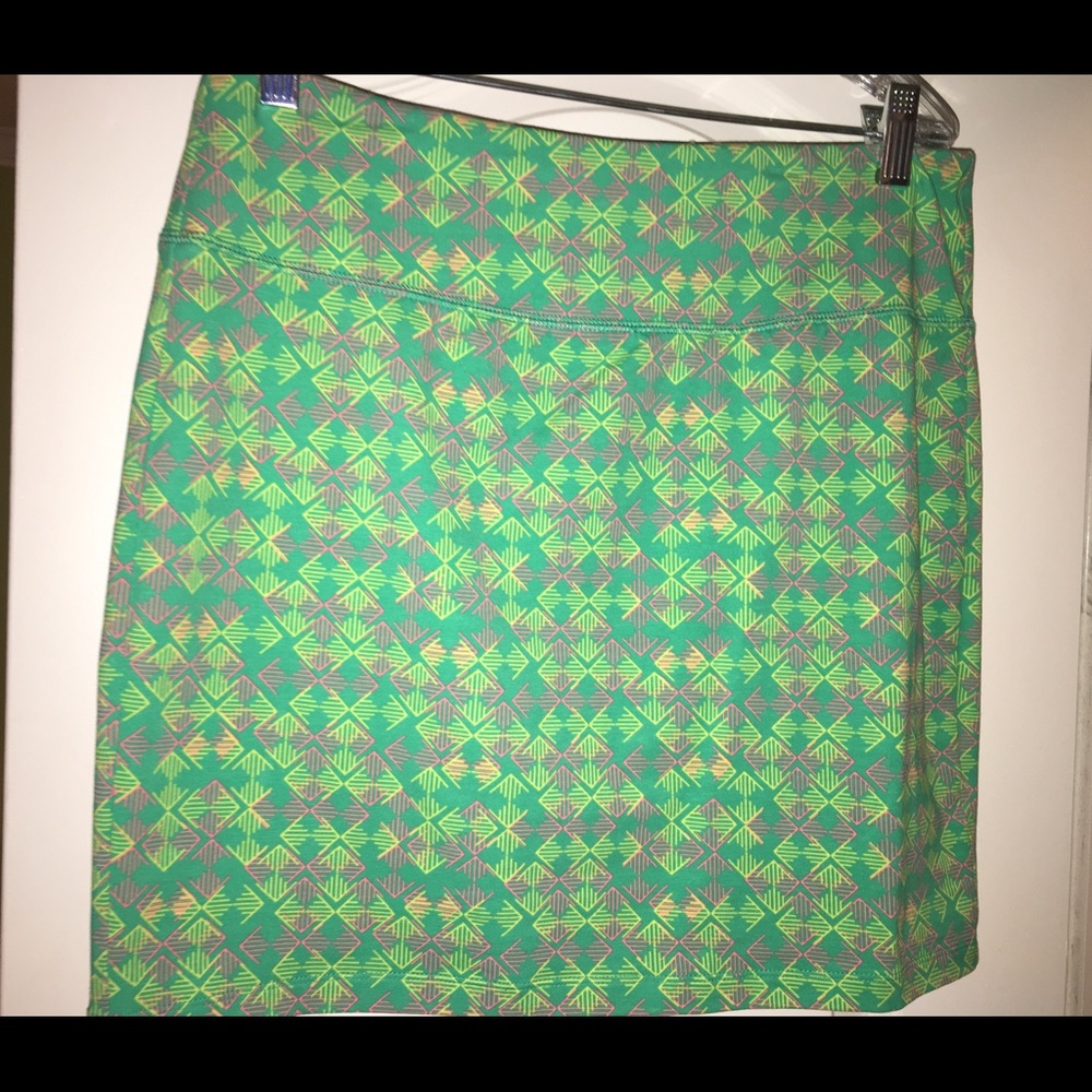 Patterned Mini Skirt